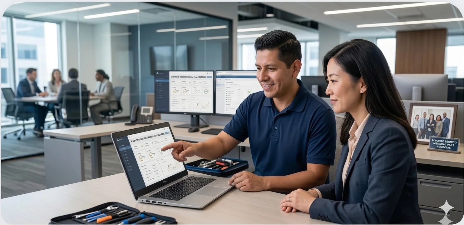 Soporte técnico mensual para negocios