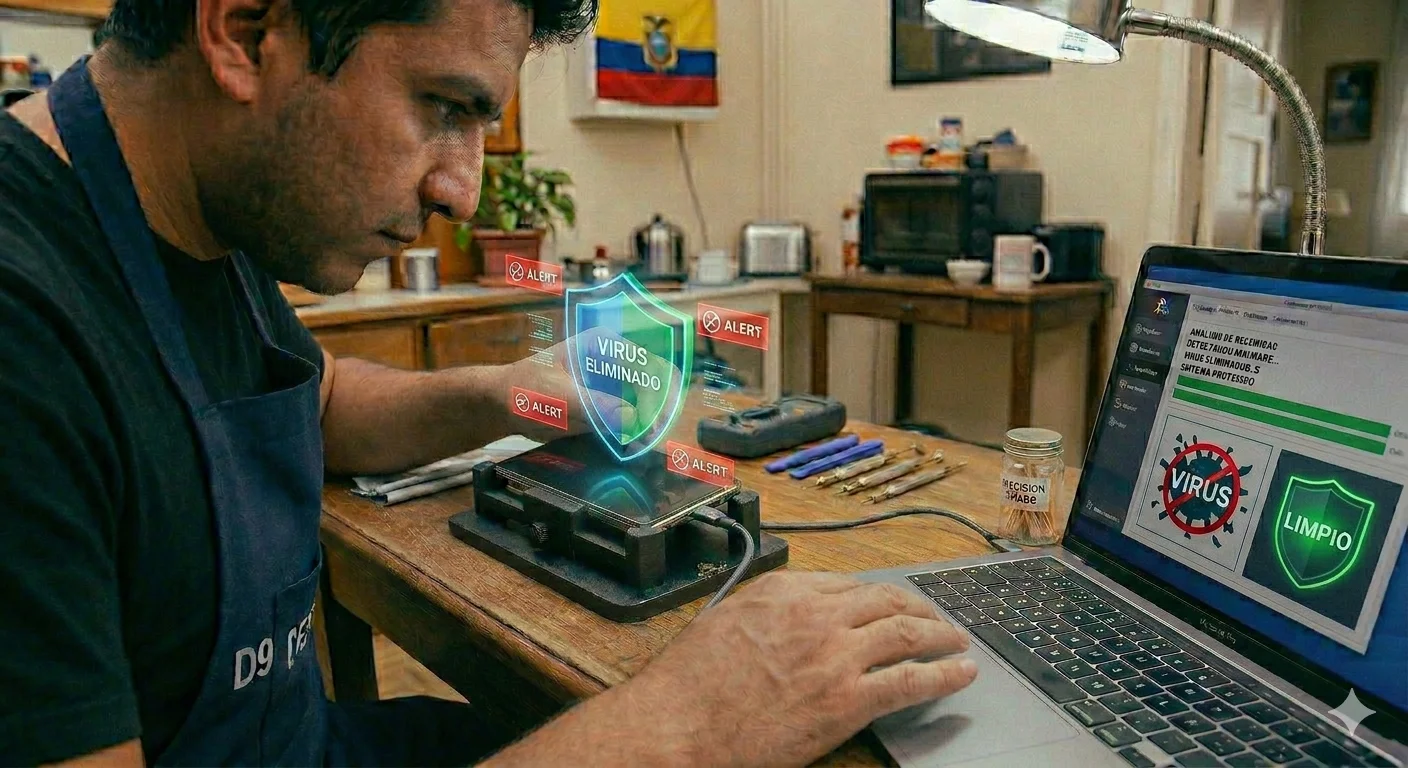 Eliminación de virus en celular